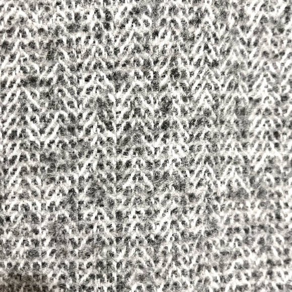 NWOT Avec Les Filles Herringbone Wool Blend Gray Cocoon Coat MSRP$199 - Picture 8 of 16